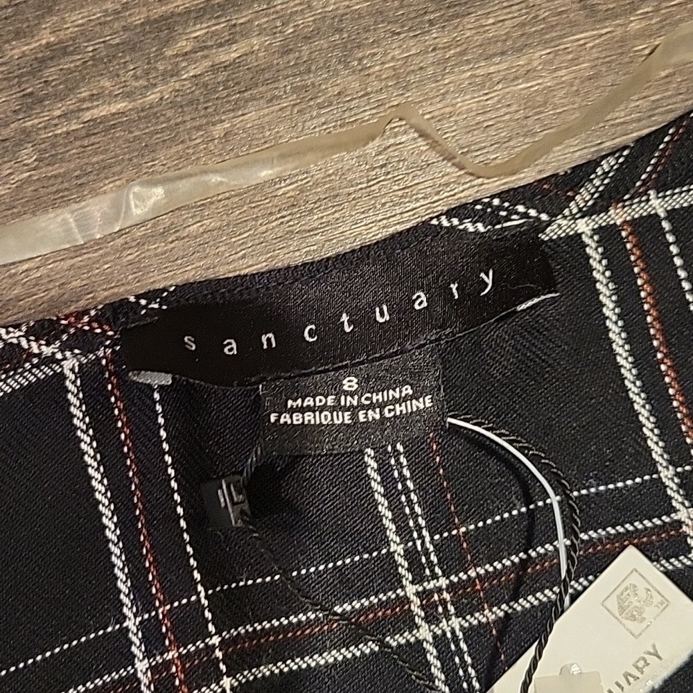 ❤️ NWT! SANCTUARY UPBEAT PLAID WRAP DRESS, 8 - Picture 8 of 15